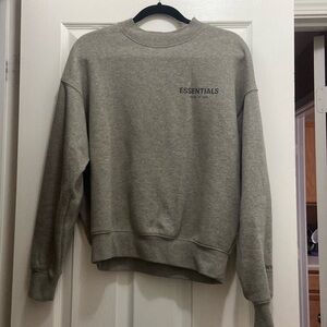 Essentials Fear of God grey sweatshirt. Size 10 in kids.